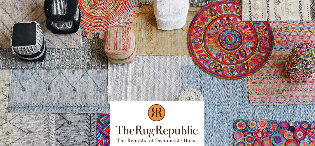 The Rug Republic logo - hand-woven rugs made in India