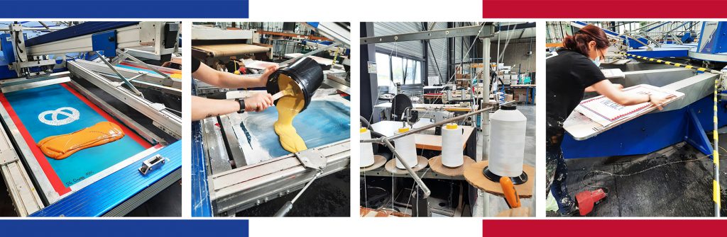 silk-screening workshop for table and kitchen linen