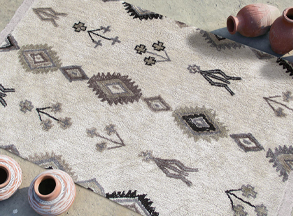alfombras de lana patrones indios